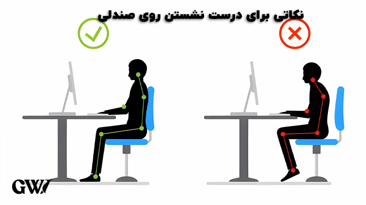 نکاتی در مورد نحوه نشستن روی صندلی